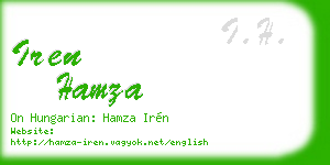 iren hamza business card